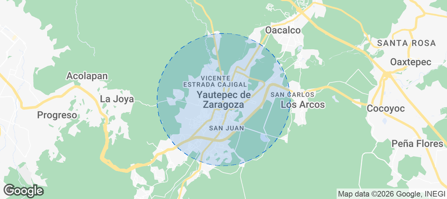 Yautepec de Zaragoza Airbnb map